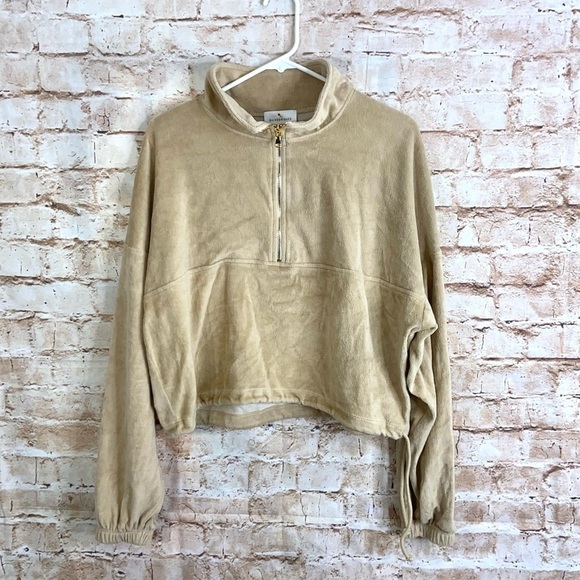 Gil Rodriguez Diana Terry Half-Zip Sweatshirt Size Small - Picture 2 of 8